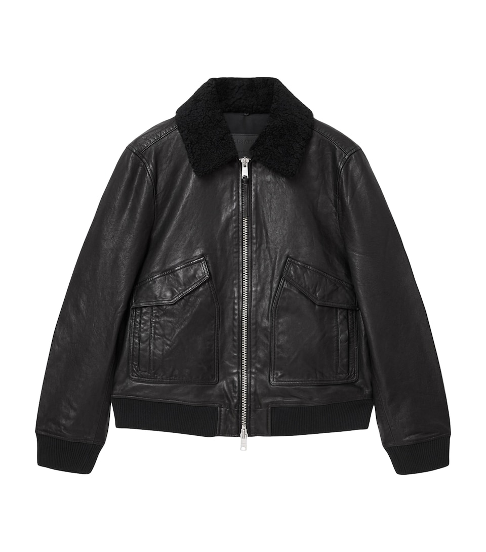 Leather Vaucluse Bomber Jacket