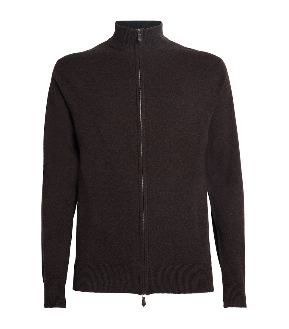 Cashmere Knightsbridge Zip Cardigan