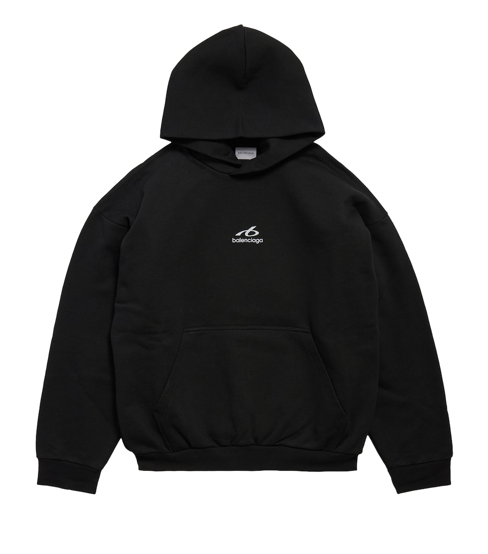 Balenciaga Mens Cotton Bodies Logo Hoodie