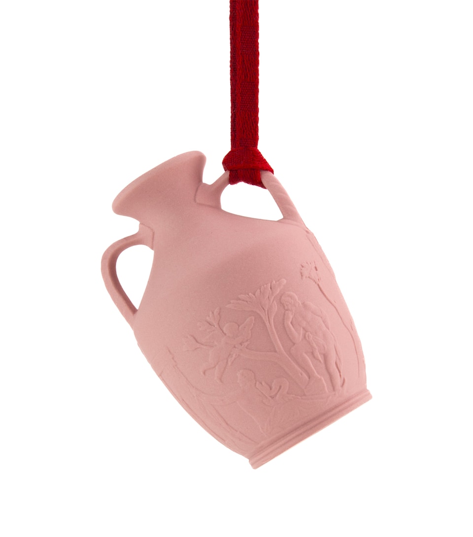 Wedgwood Jasperware Festive Portland Vase Tree Decoration Pink