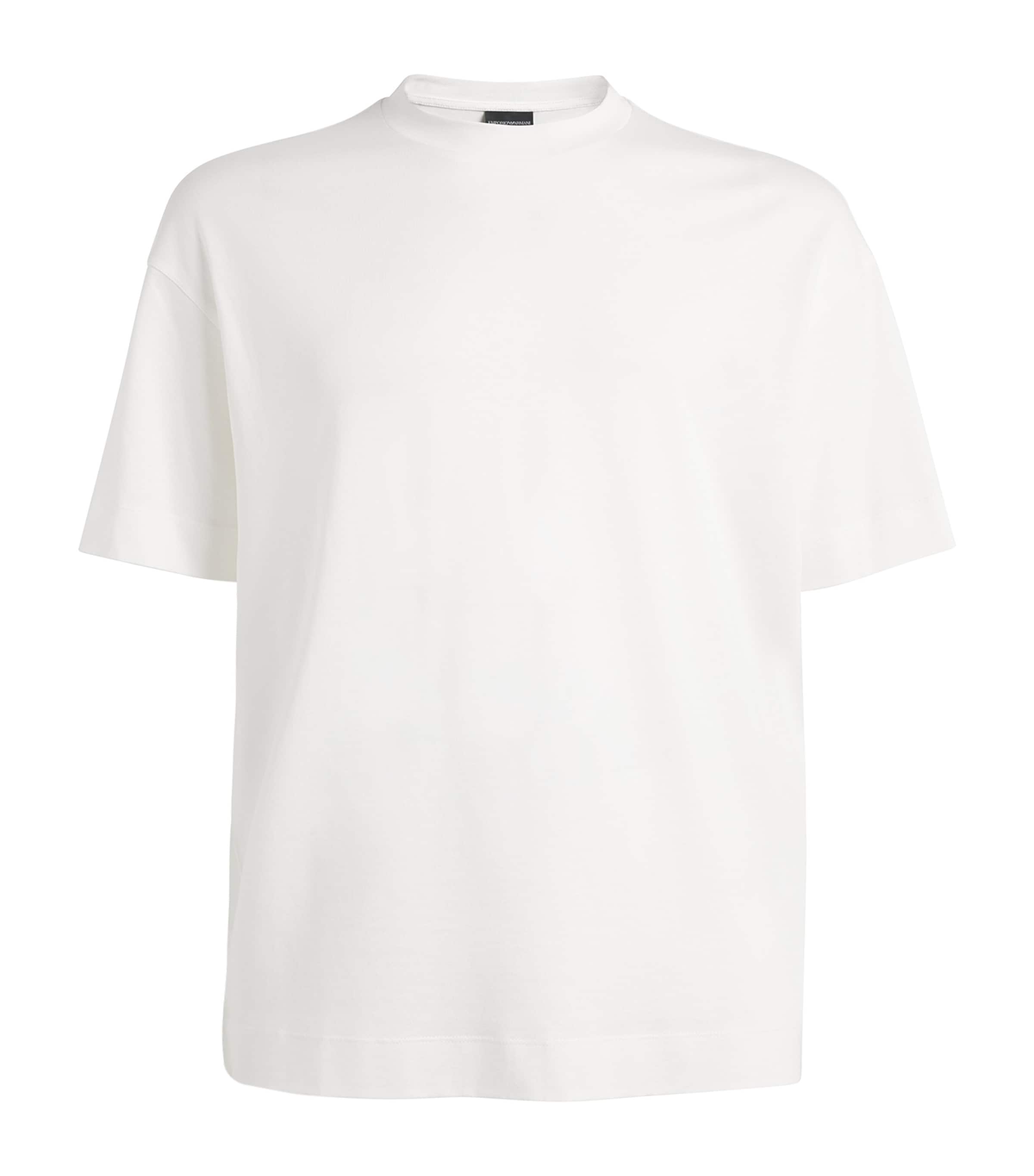 Emporio Armani Cotton Logo T-Shirt | Harrods US