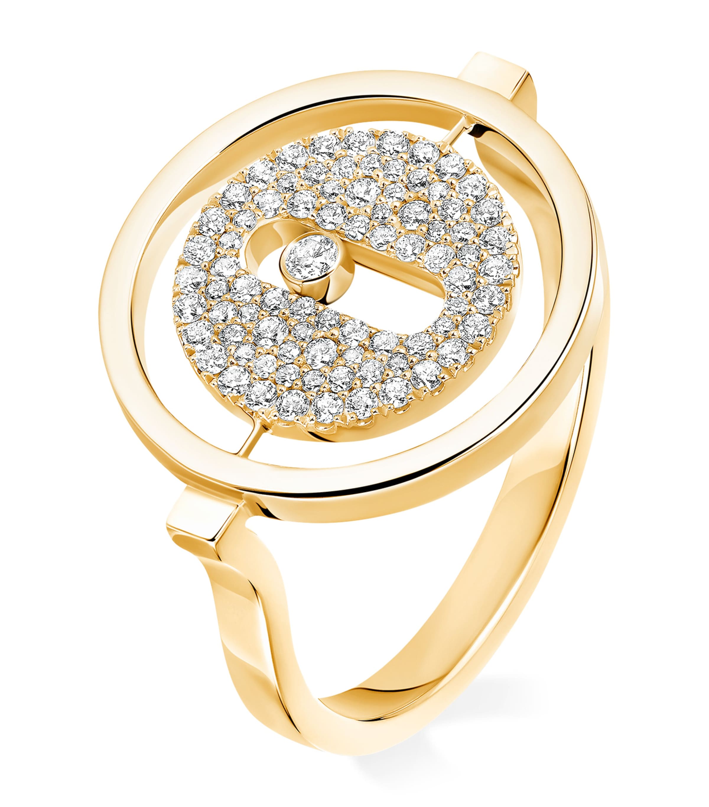 Messika Lucky Move Yellow Gold and Diamond Ring (0.25ct) Yellow Gold