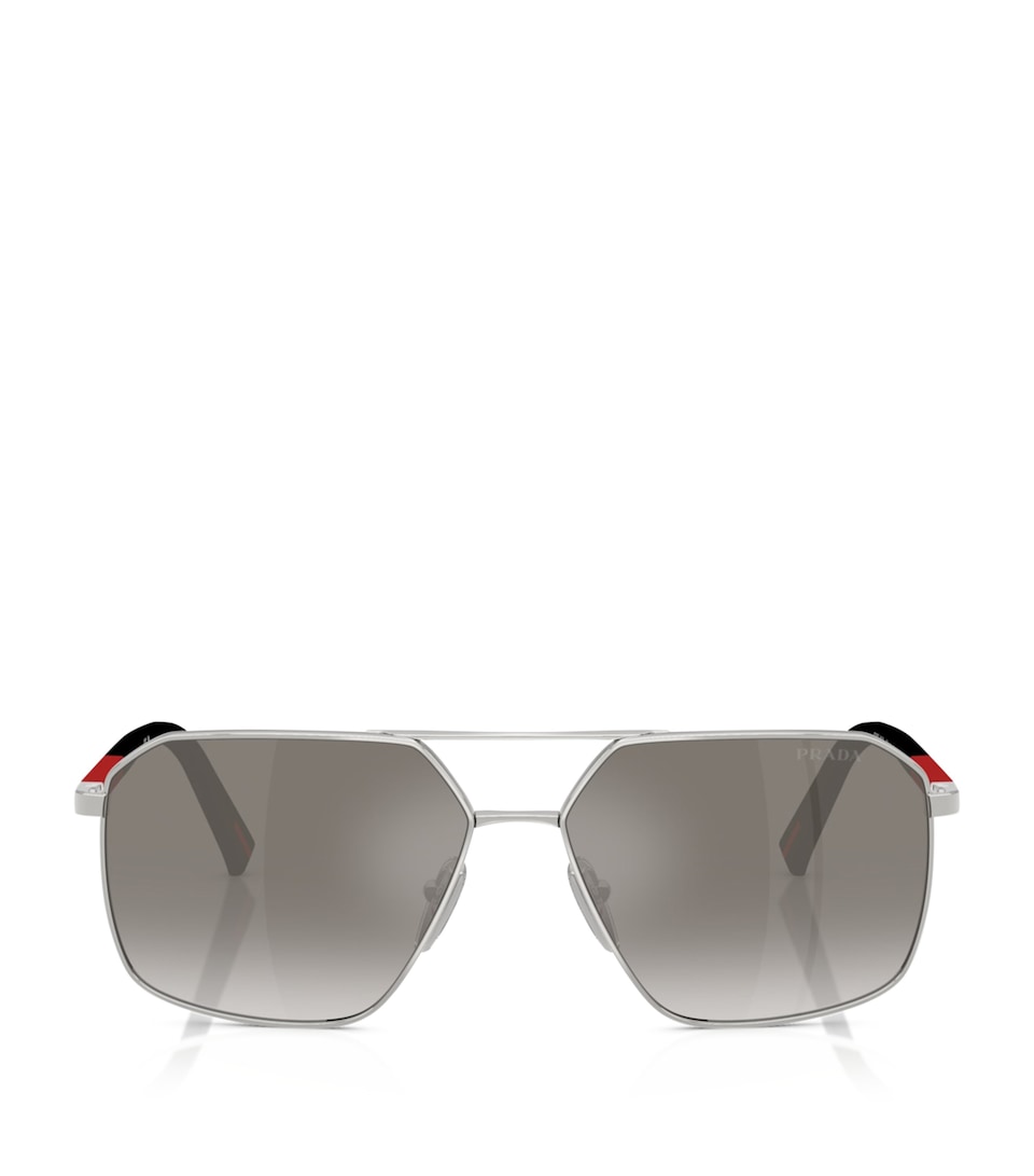 Prada Linea Rossa Metal A50S Aviator Sunglasses