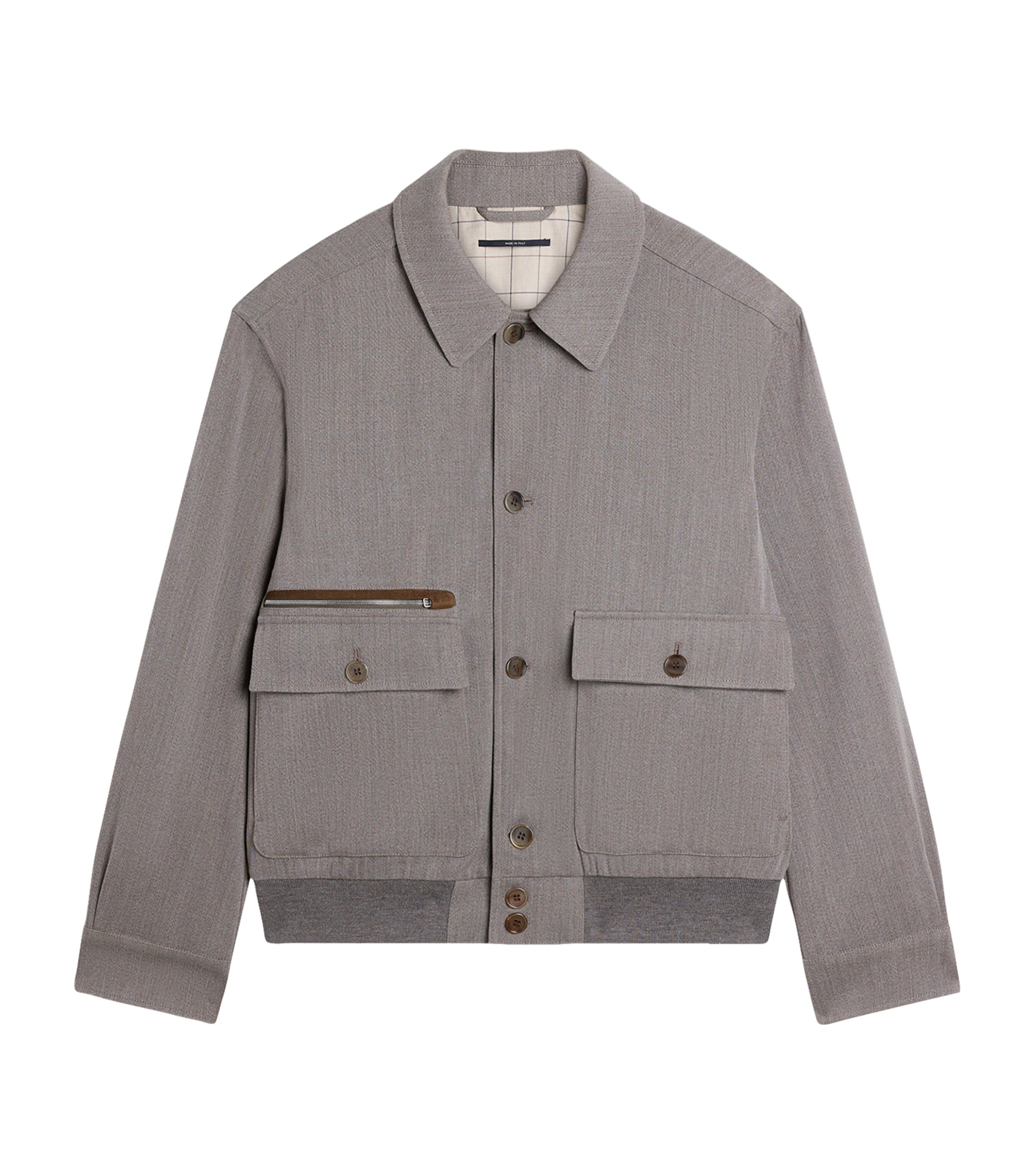 Wool Super 120s Bomber Jacket