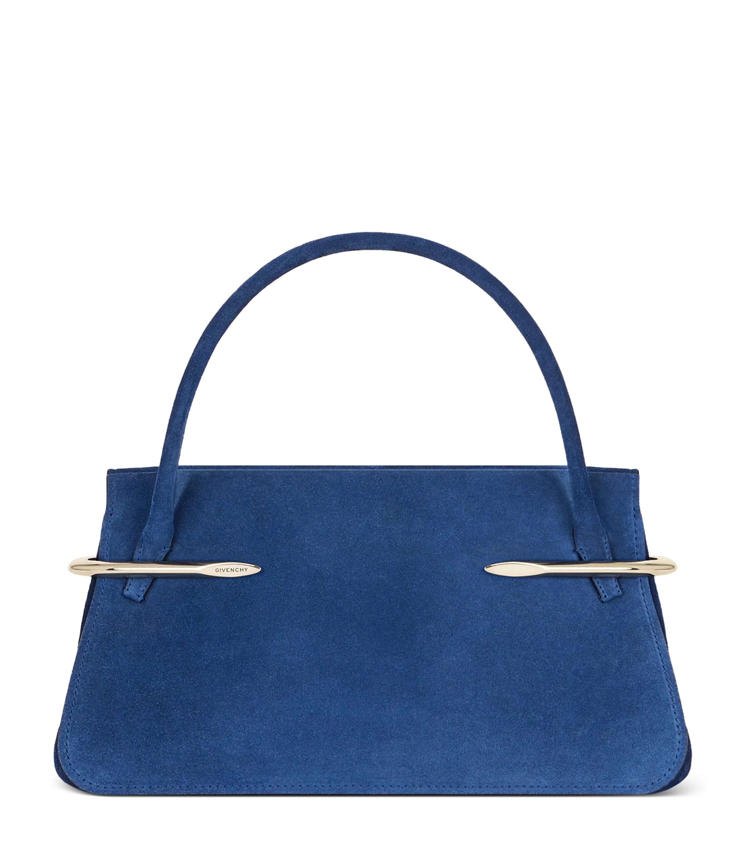 Givenchy Medium Suede Pinch Top-Handle Bag