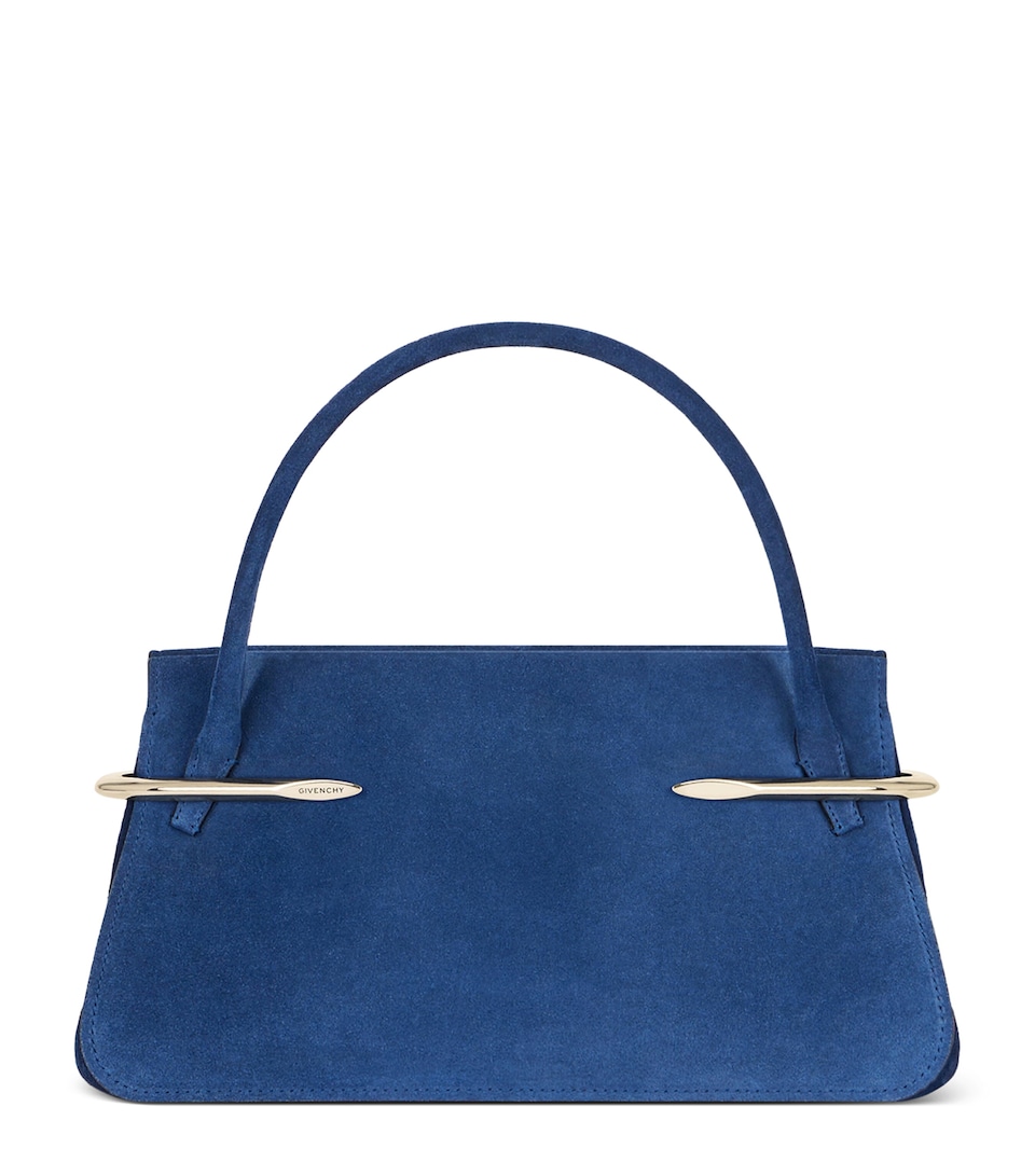 Givenchy Medium Suede Pinch Top-Handle Bag