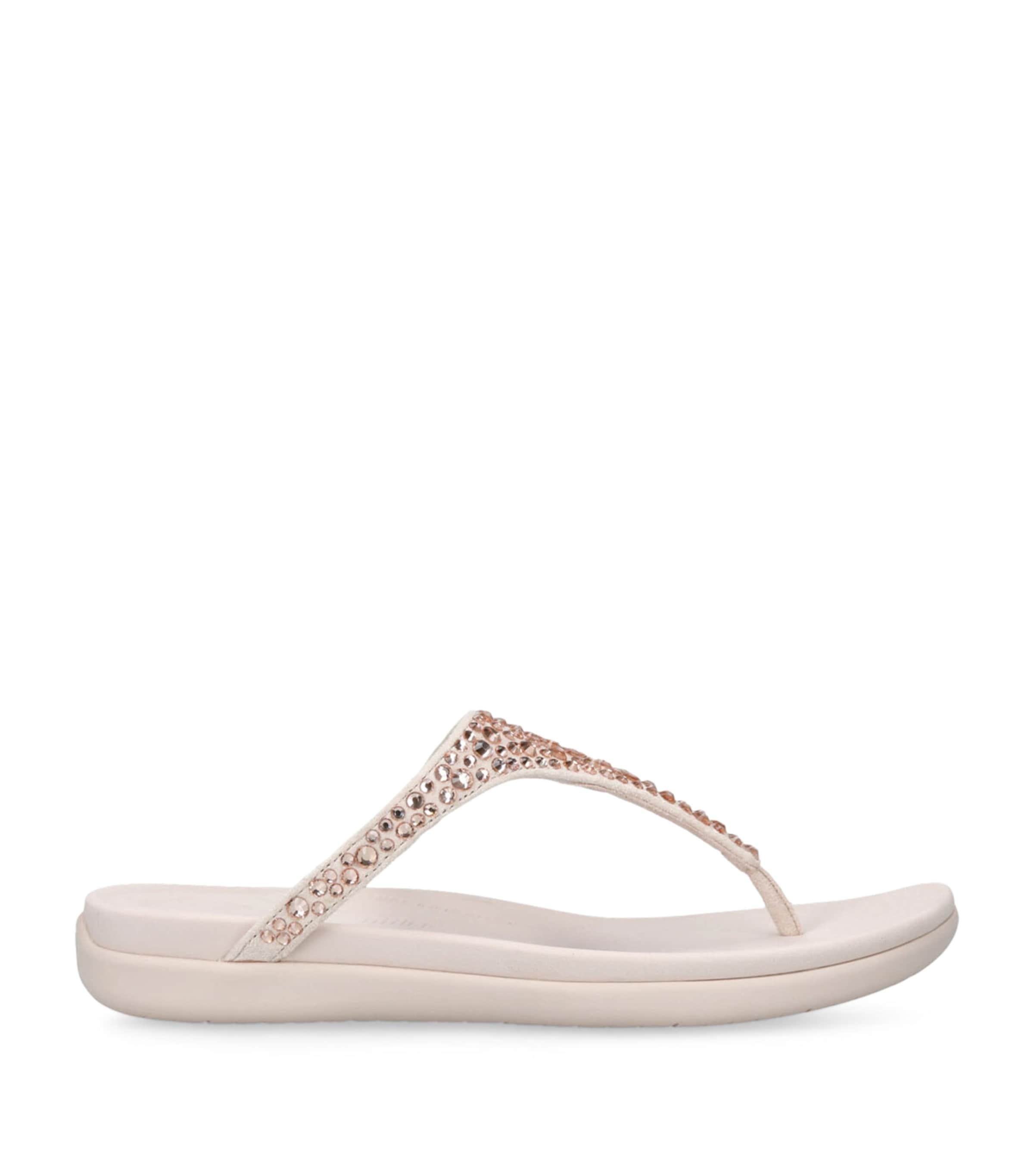 FitFlop Solay Crystal Flip Flops Pale Pink