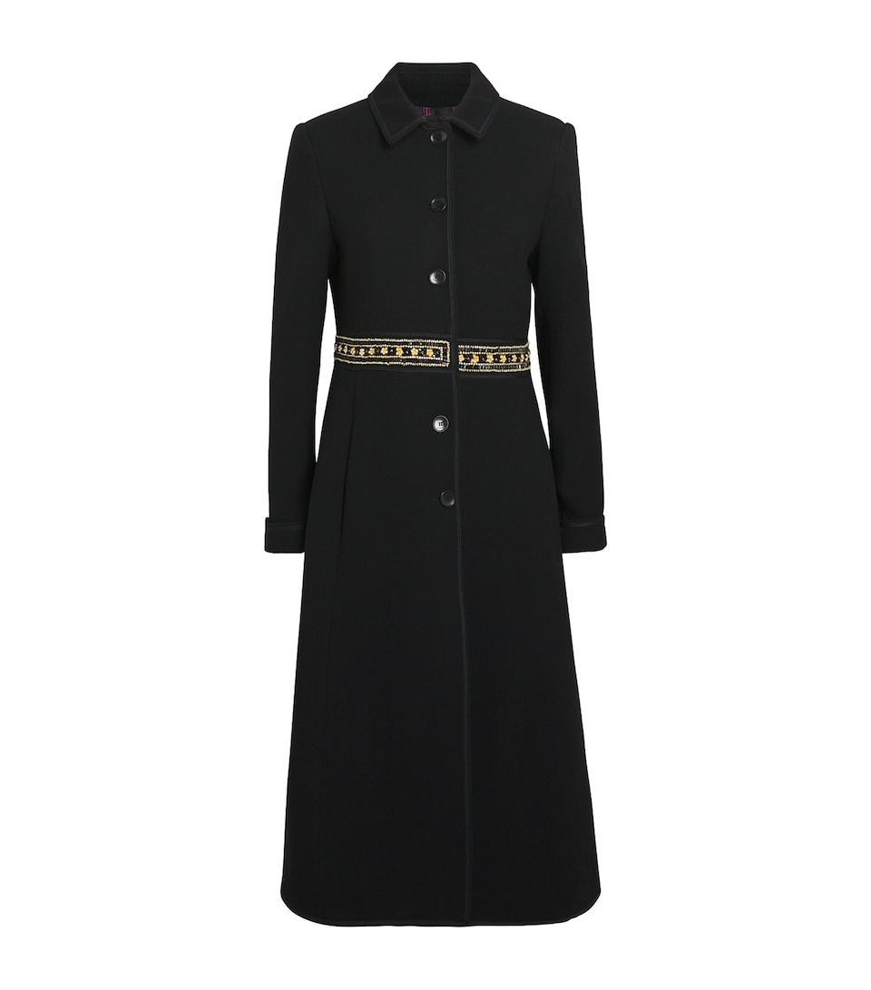 Wool Beaded Overcoat