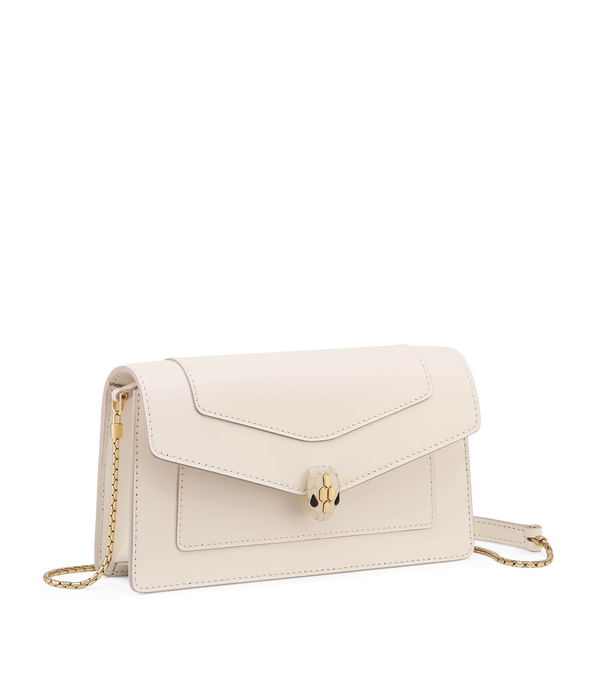 Leather Serpenti Forever Chain Wallet