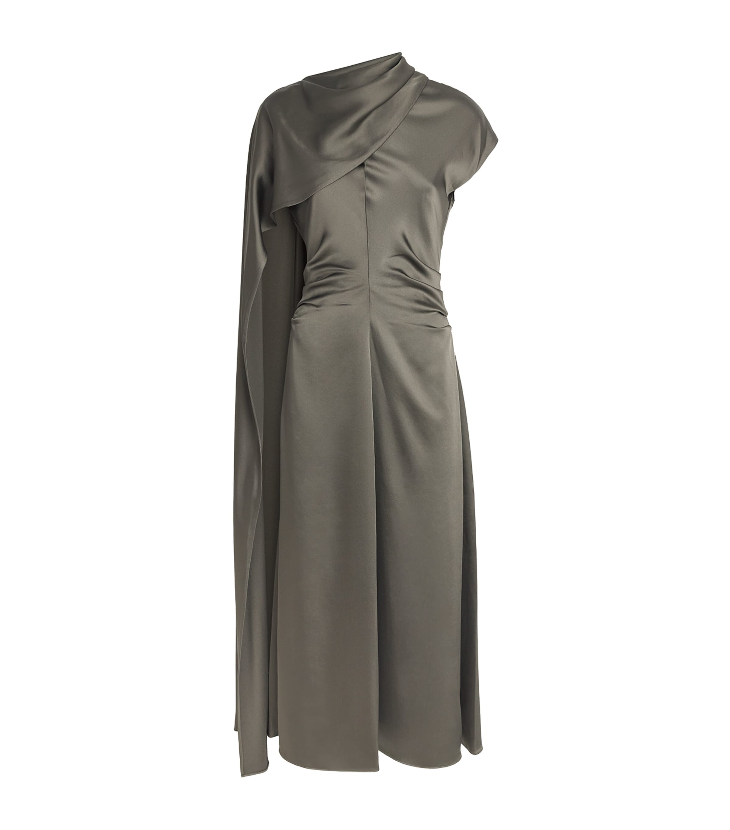 Simkhai Womens Jacka Cape Midi Dress Sea Turtle