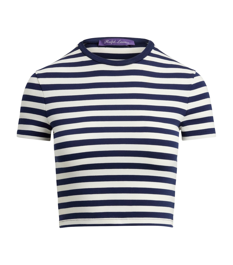 Cotton-Blend Robbin Striped T-Shirt