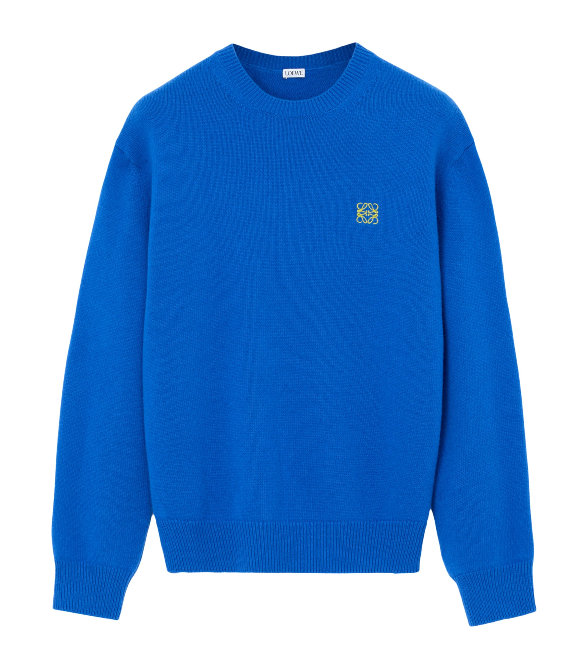 LOEWE Mens Wool Anagram Sweater Blue