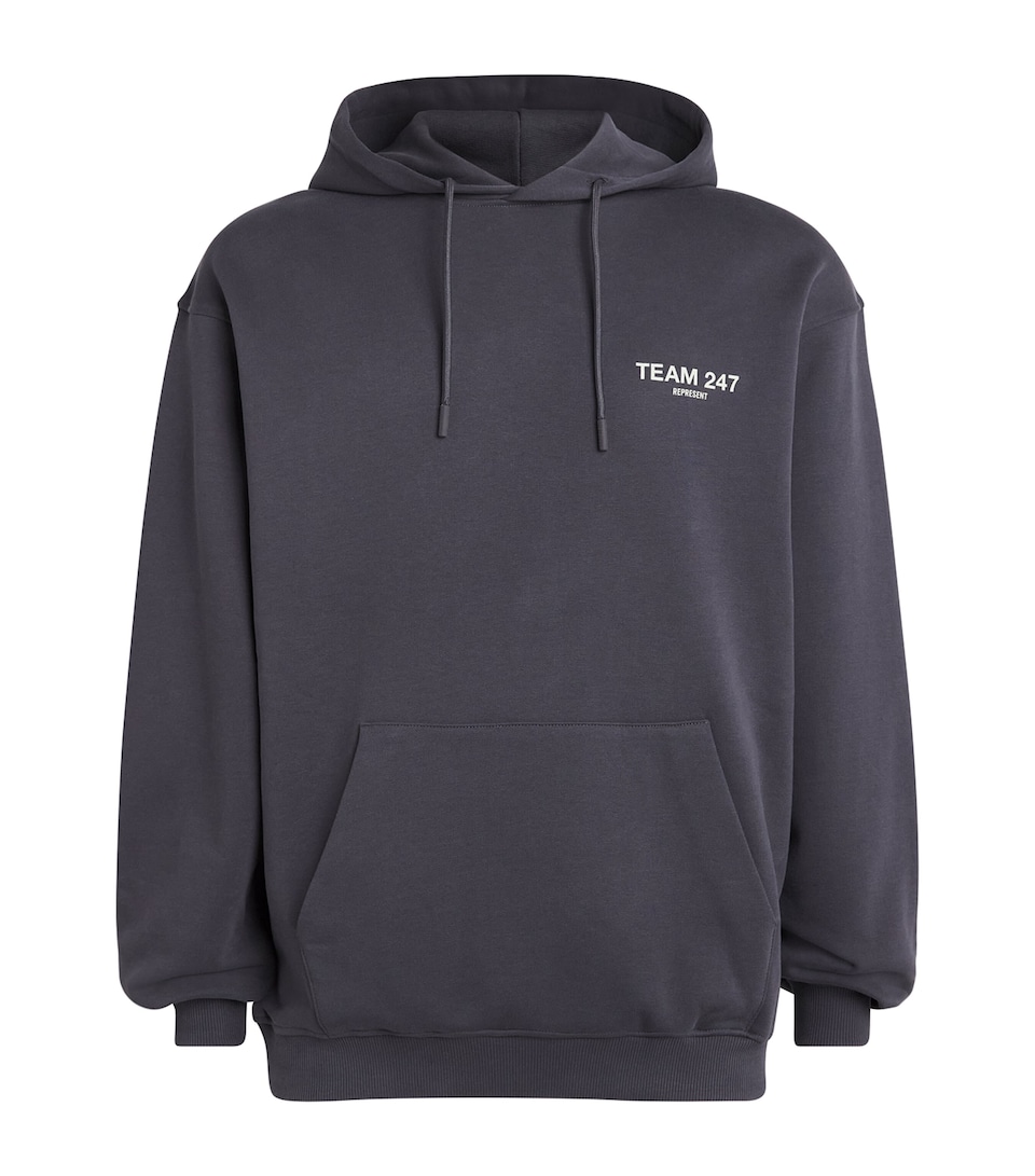 Represent 247 Mens Cotton Team 247 Hoodie Graphene/fern