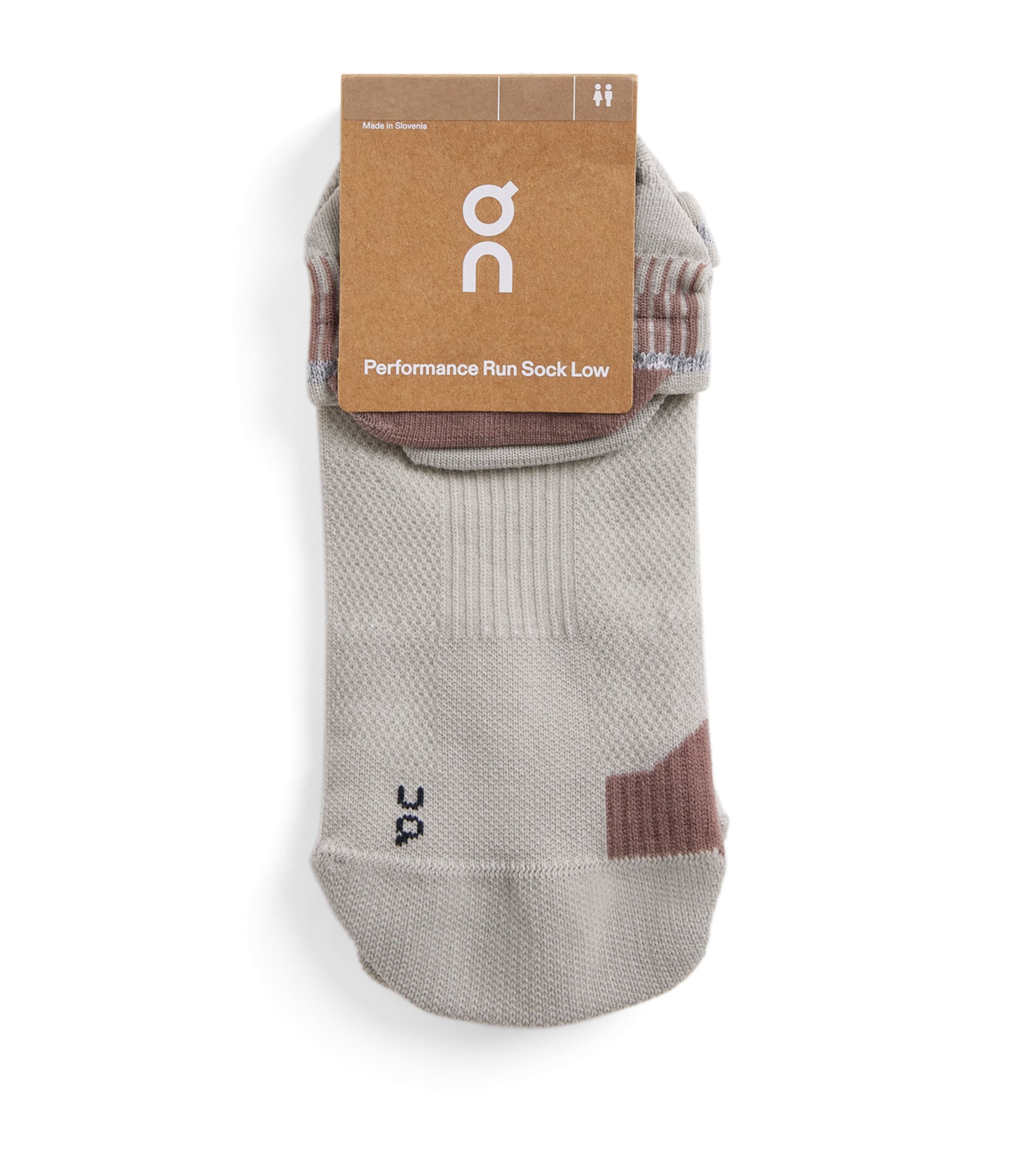 On Womens Performance Run Low Socks Brume | Clove