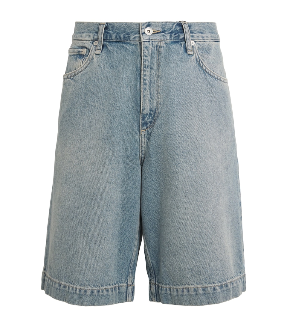 Rag & Bone Mens Denim Baggy Shorts Beacon Blue