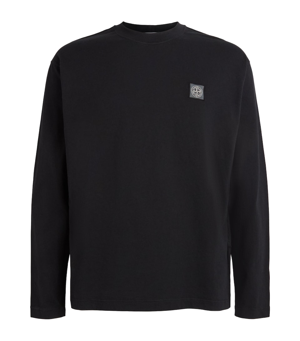 Stone Island Mens Compass Slim Long-Sleeve T-Shirt
