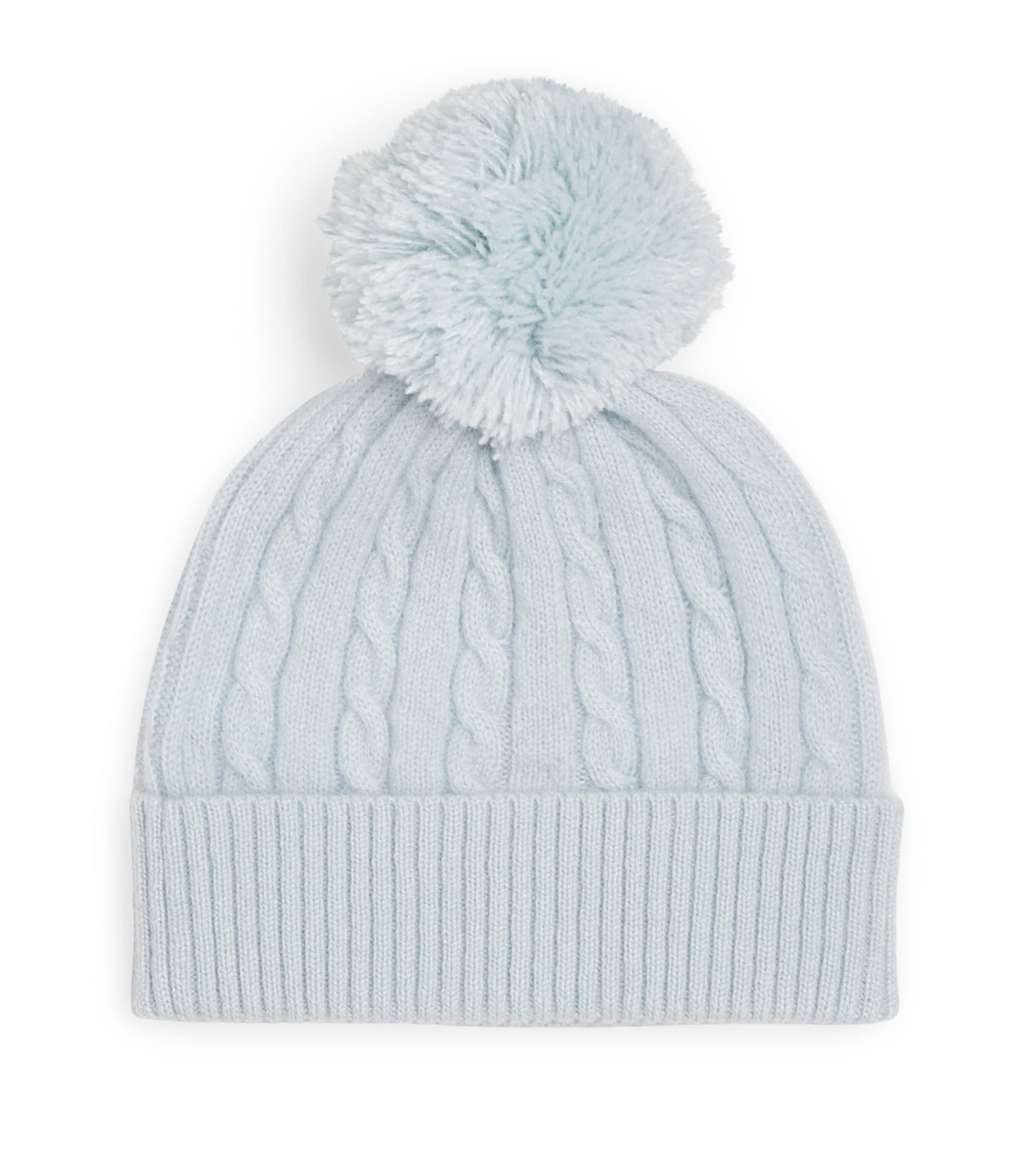 Purebaby Cashmere Cable-Knit Beanie Pnbmel Pale Blu Mlng