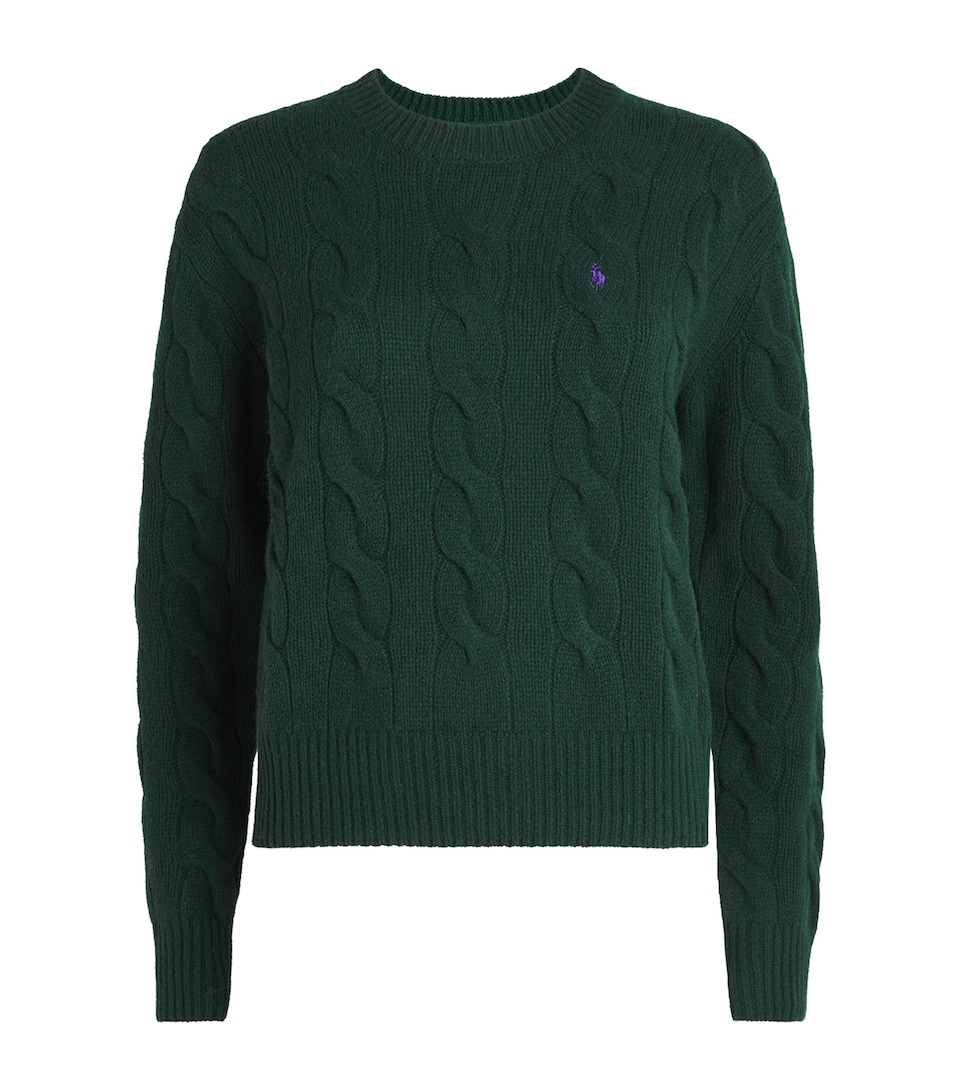 Wool-Cashmere Cable-Knit Sweater