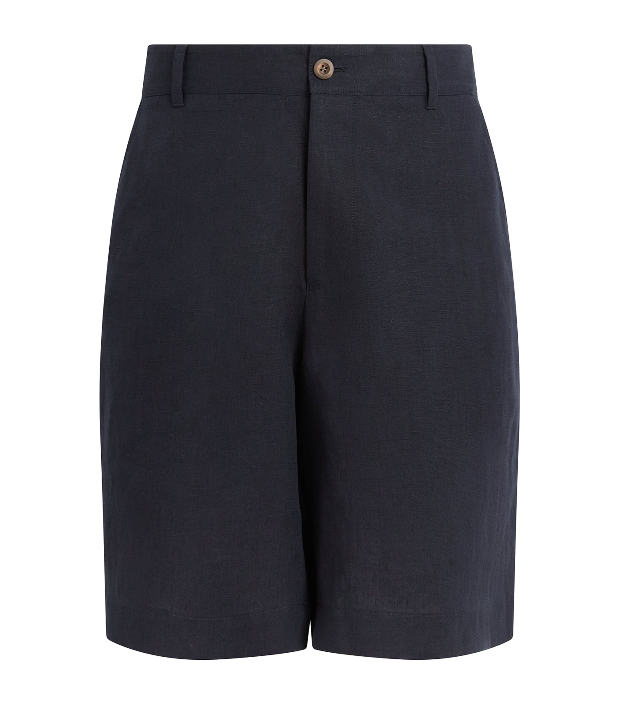 Paul Smith Mens Linen Chino Shorts Dark Navy