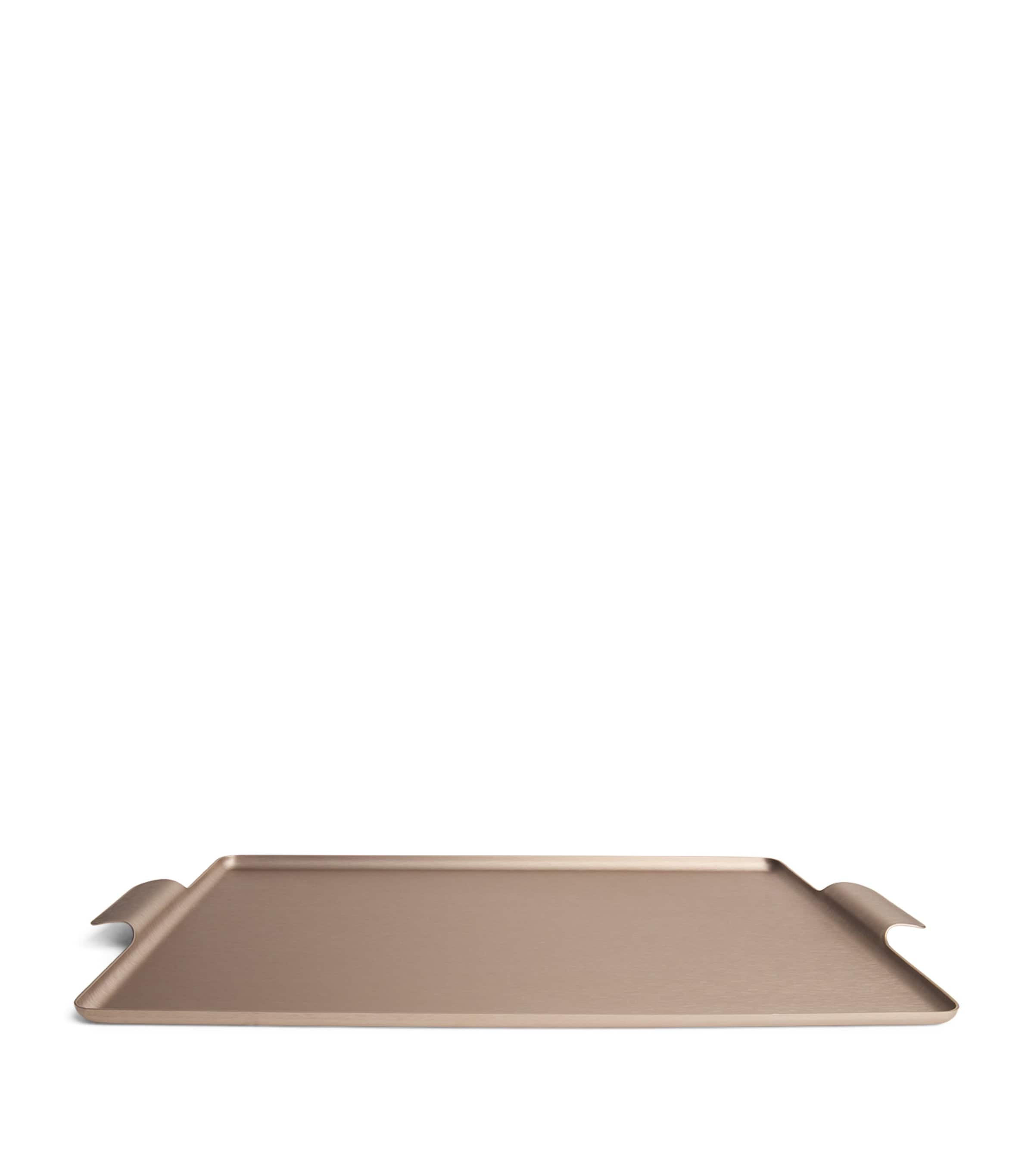Kaymet Pressed Serving Tray (42cm x 30cm) Mocha