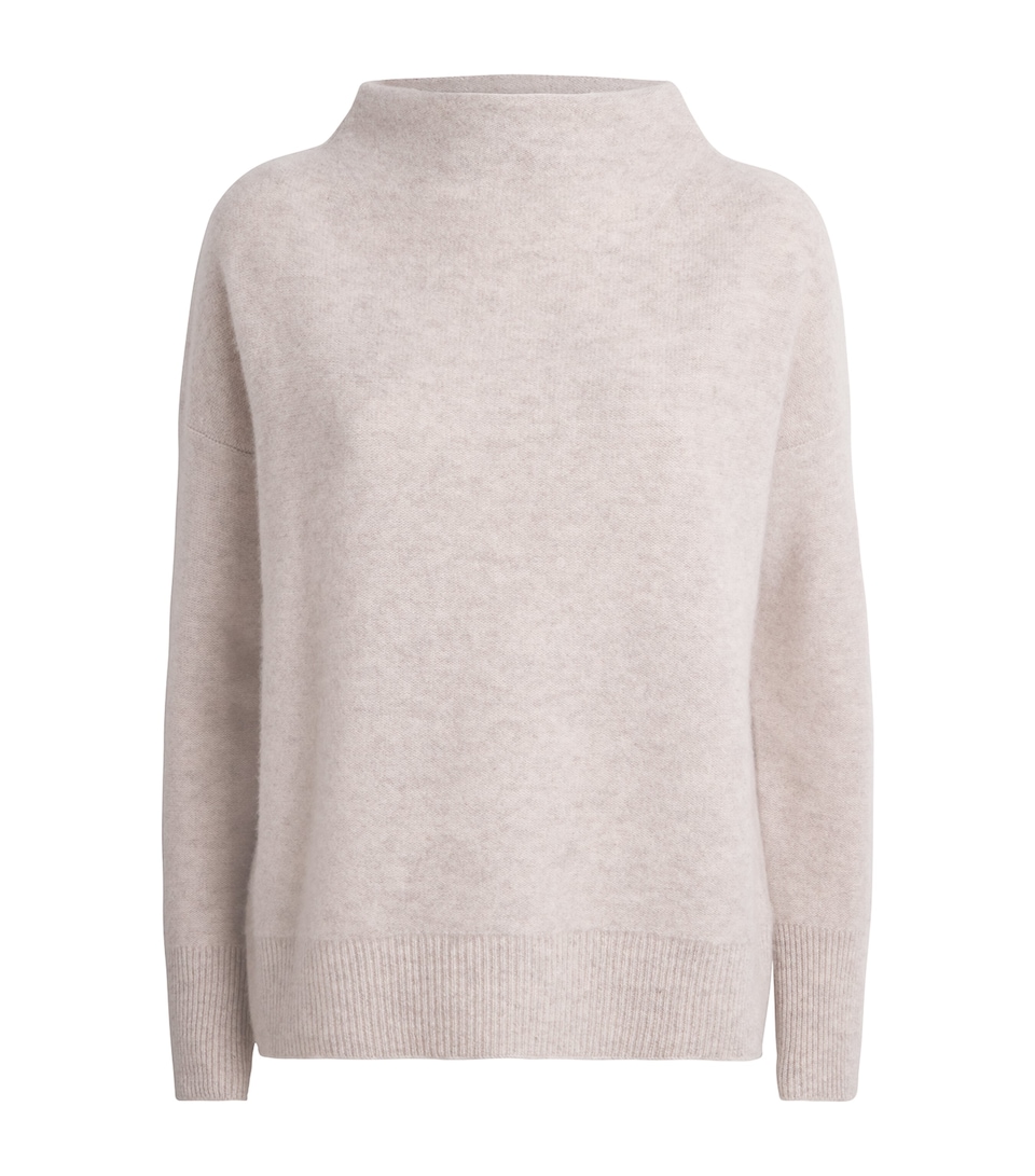 Cashmere Funnel-Neck Sweater