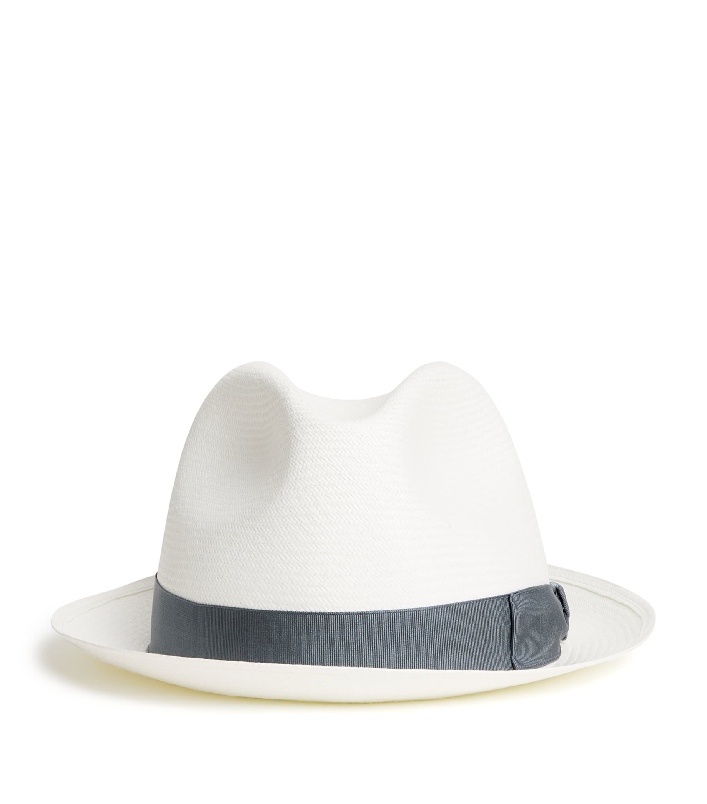 Small Straw Trilby Hat