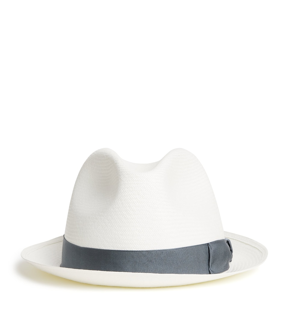 Small Straw Trilby Hat