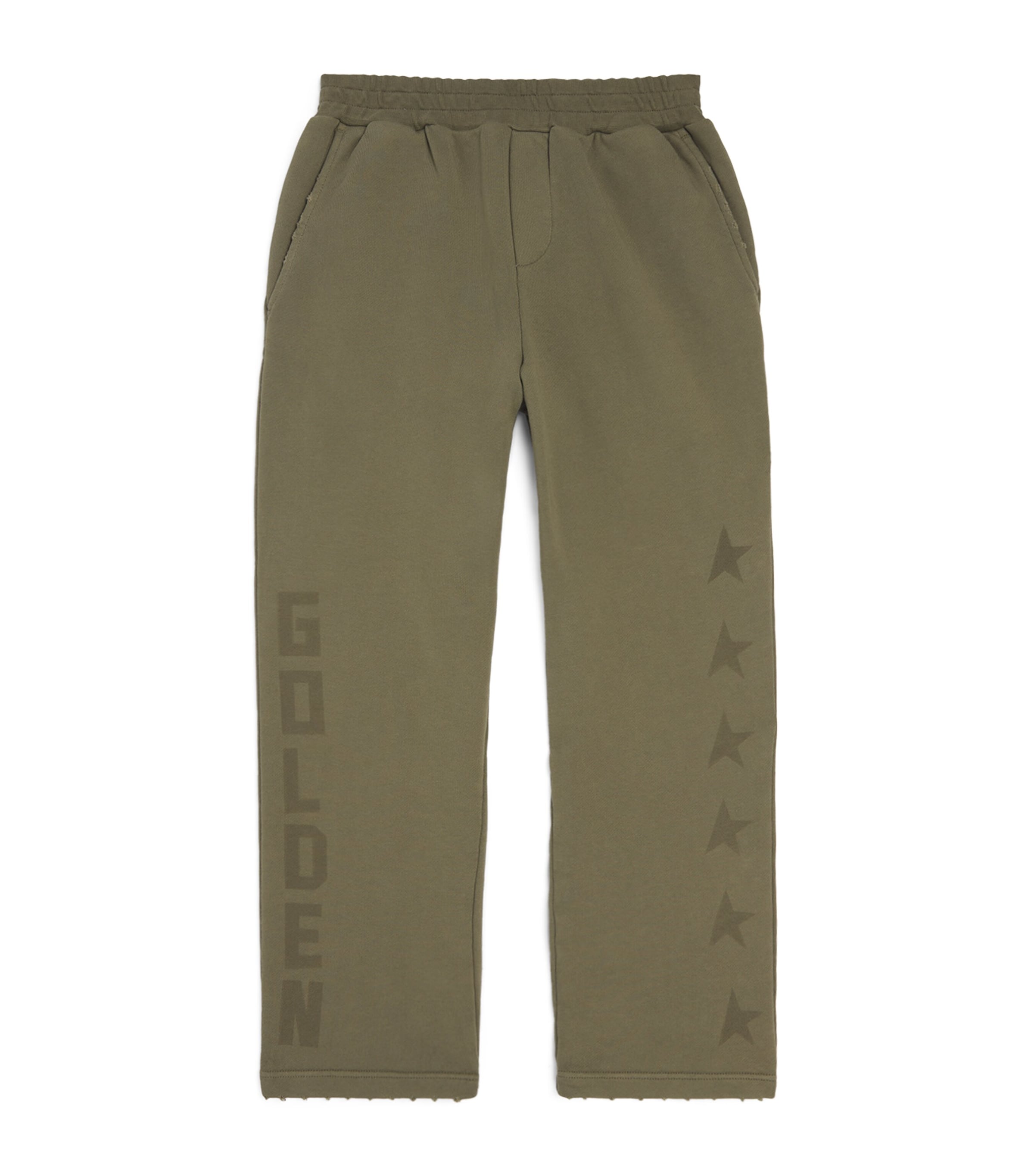 Golden Goose Cotton Logo Journey Sweatpants (6-12 Years) Dusty Olive