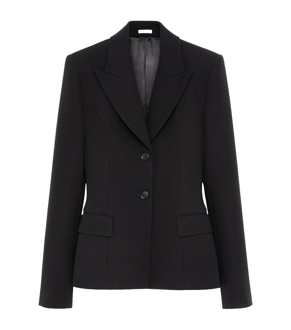 McQueen Womens Crepe Single-Breasted Jacket