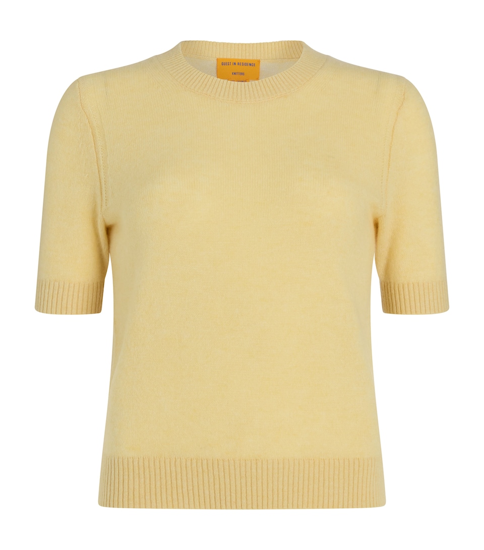 Cashmere Short-Sleeve Sweater