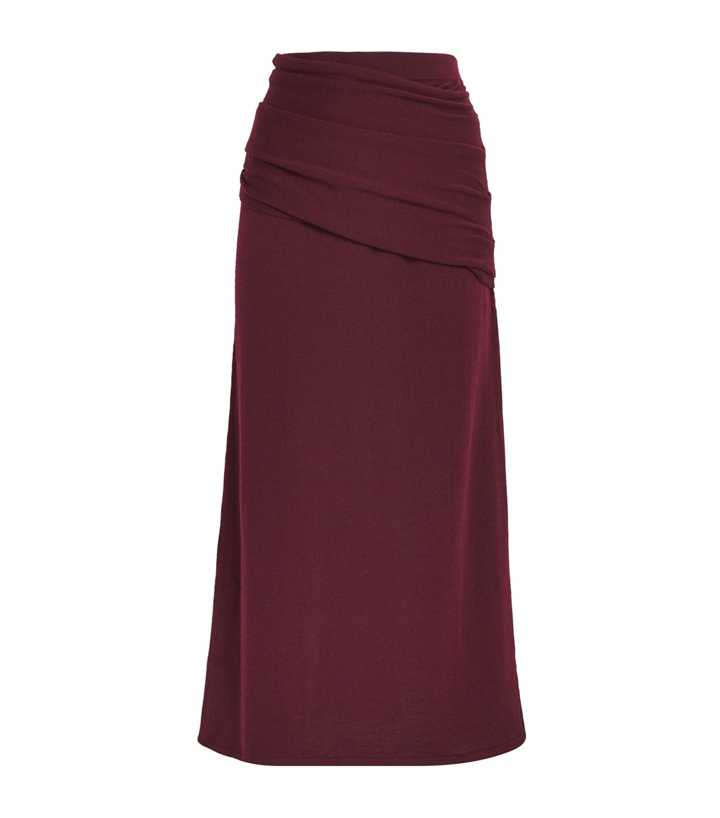 STAUD Womens Merino Wilma Maxi Skirt Pnt Pinot