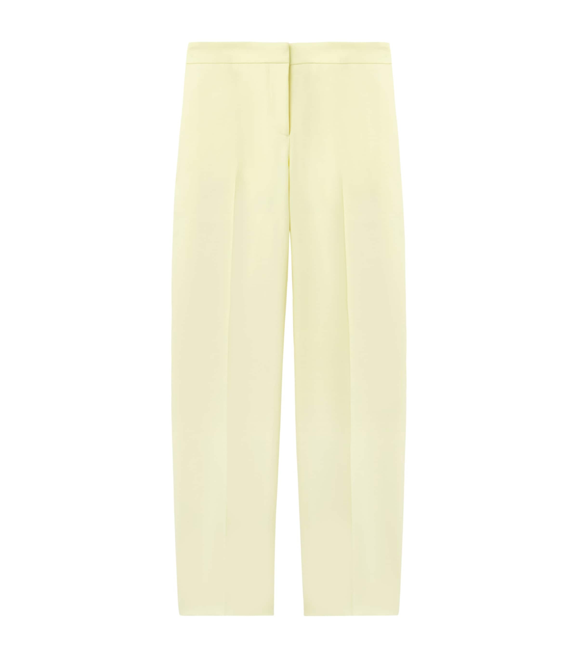 McQueen Womens Wool Straight Trousers