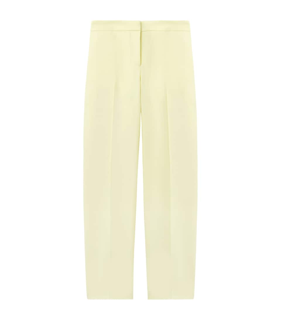 McQueen Womens Wool Straight Trousers