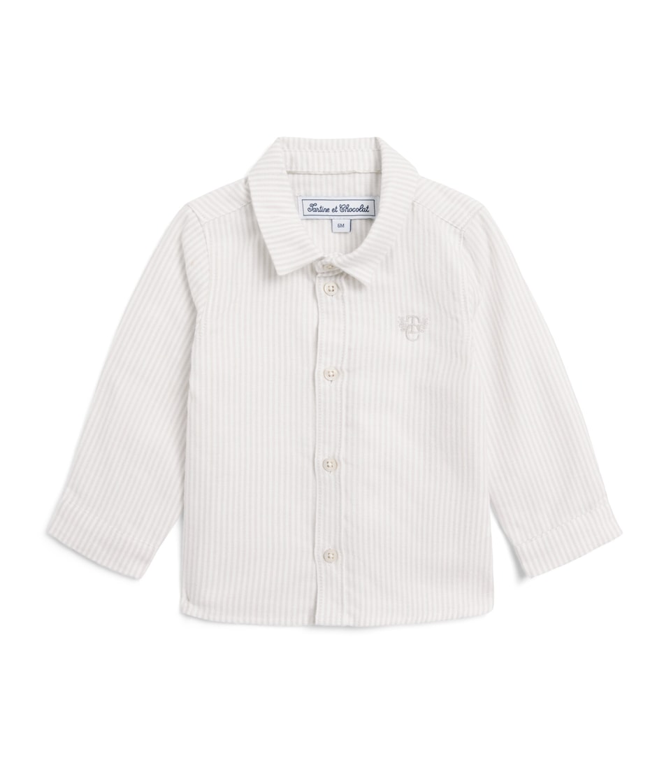 Tartine et Chocolat Cotton Stripe Shirt (3 Months - 4 Years) Clair