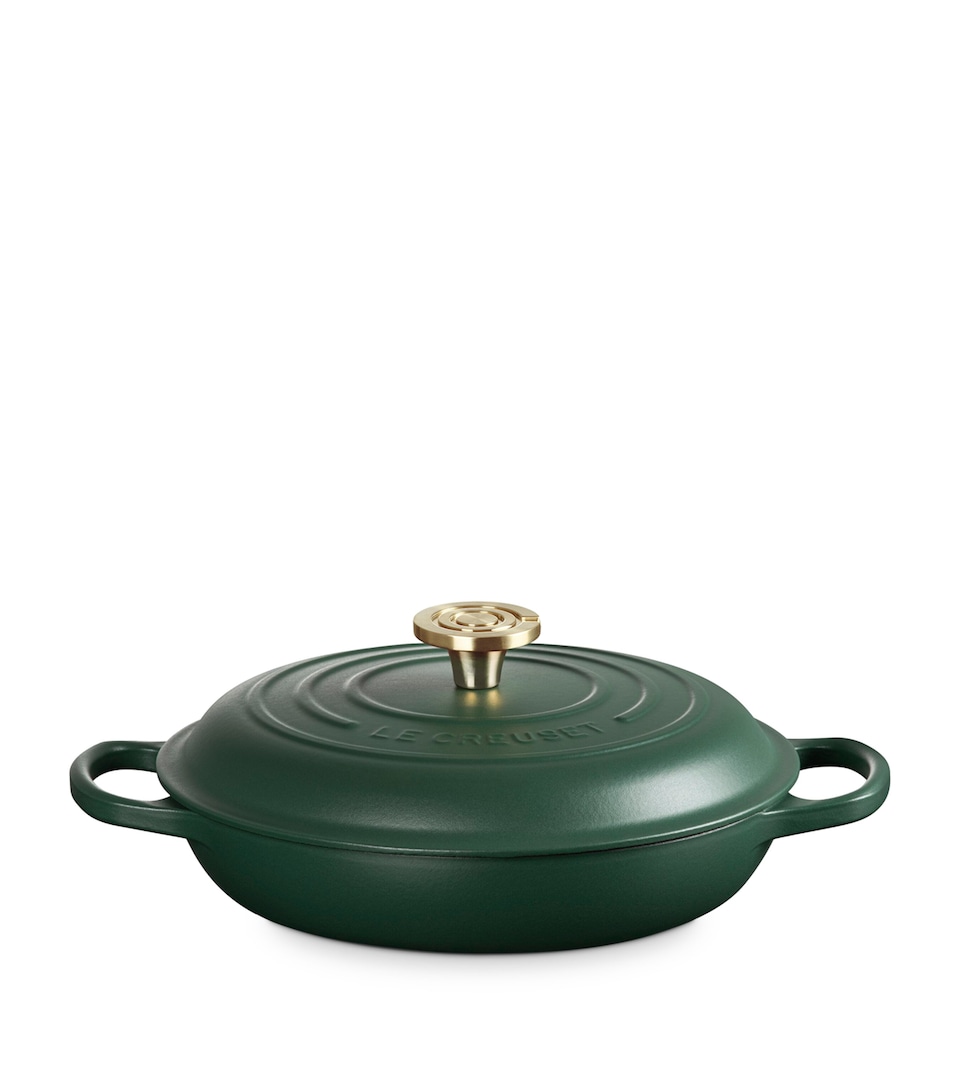 Le Creuset Cast Iron Shallow Round Casserole Dish (26cm) Green