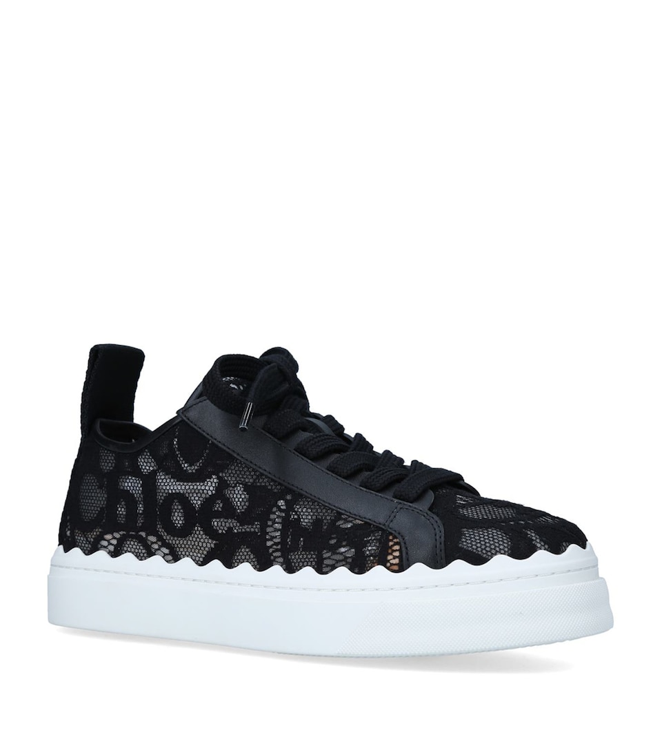 Chloé Lace Lauren Sneakers Black