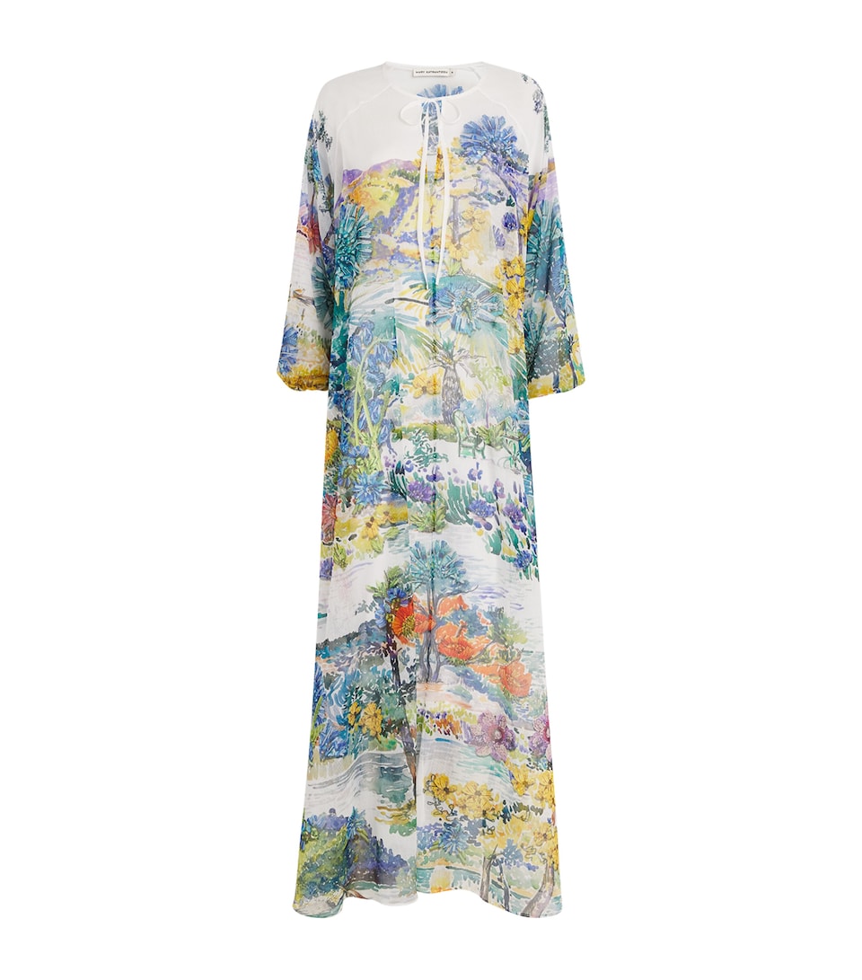 Crepe Printed Cevennes Kaftan
