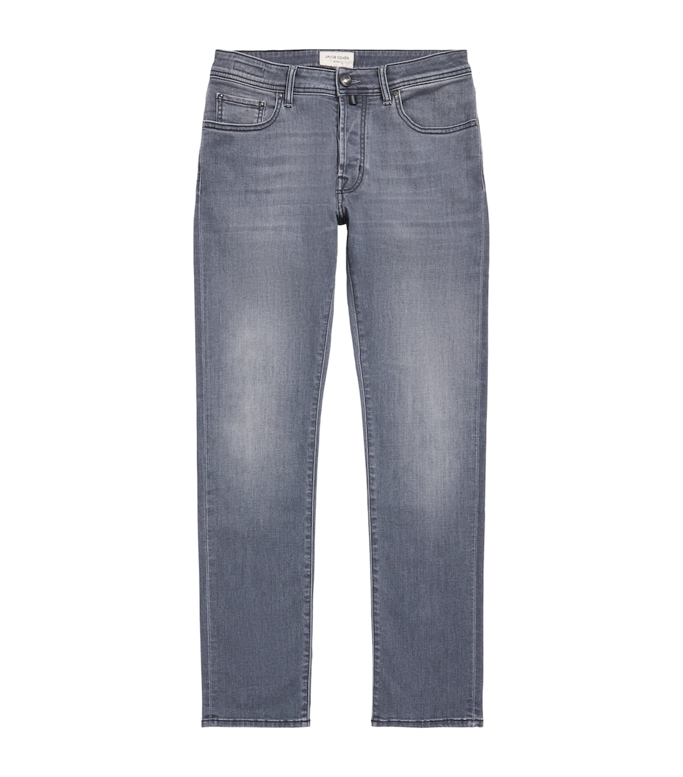 JACOB COHËN Mens Cotton-Modal Bard Slim Jeans Vintage Grey