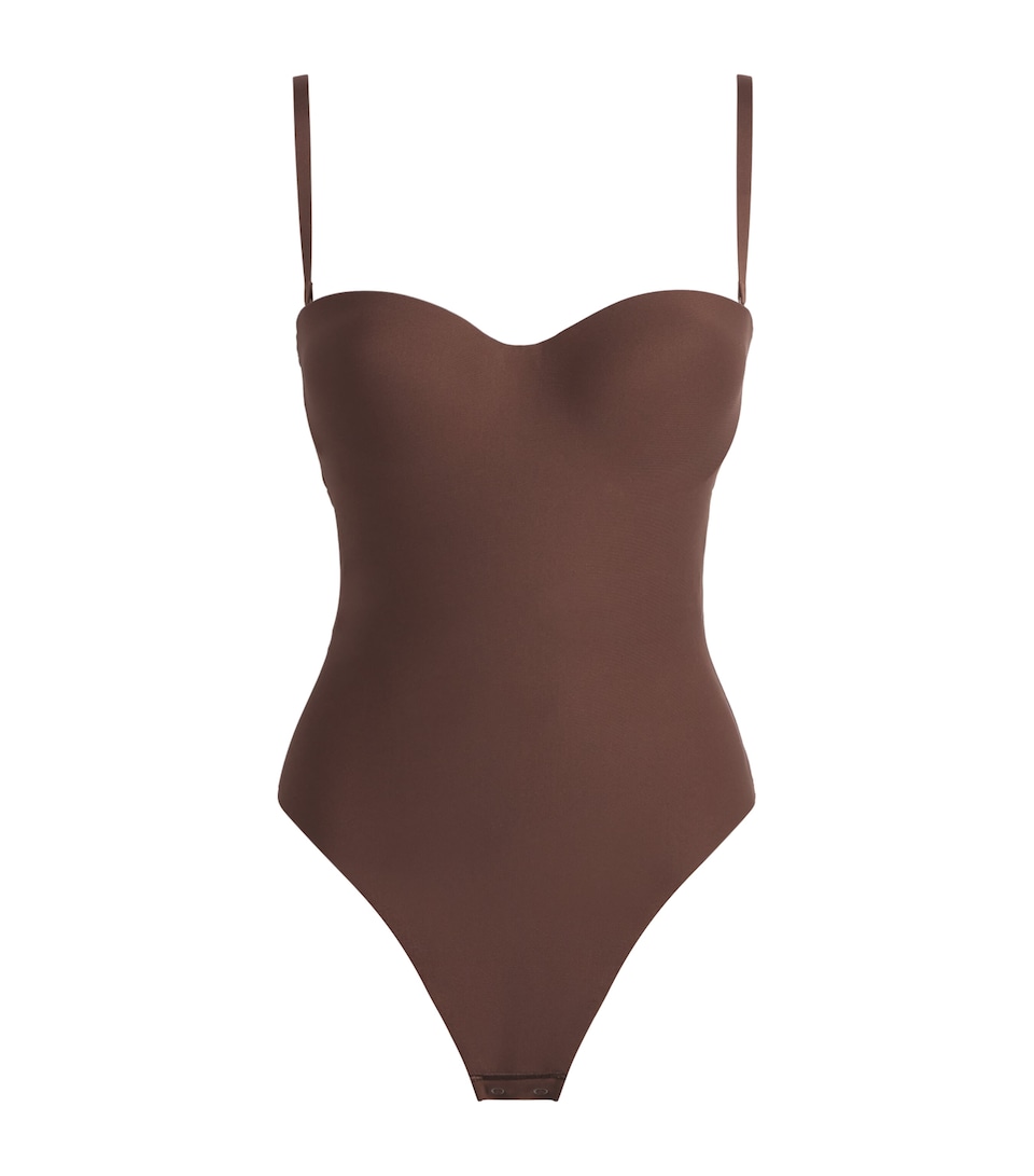 Skims Womens Moulded Underwire Bodysuit Cocoa