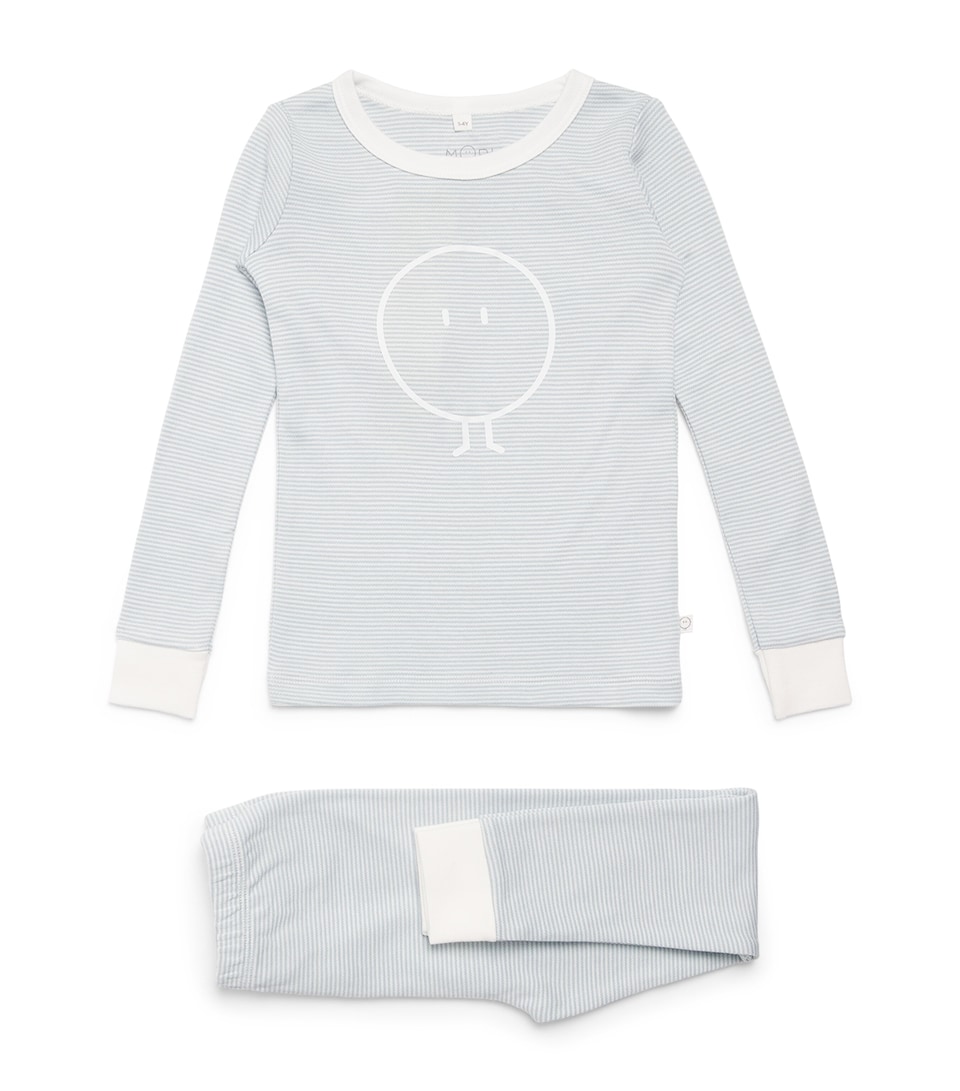 MORI Bamboo-Blend Snoozy Pyjama Set (2-4 Years) Blue Stripe