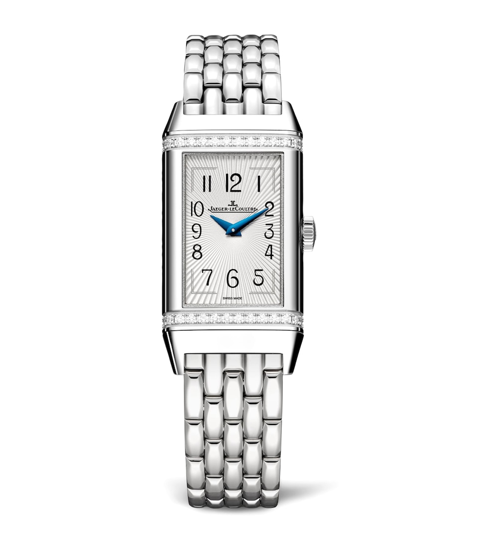 Stainless Steel and Diamond Reverso One Watch 20mm