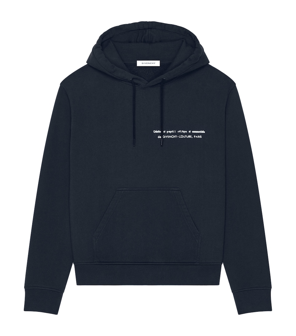 Givenchy Mens Fleece Couture Seam Archives Hoodie