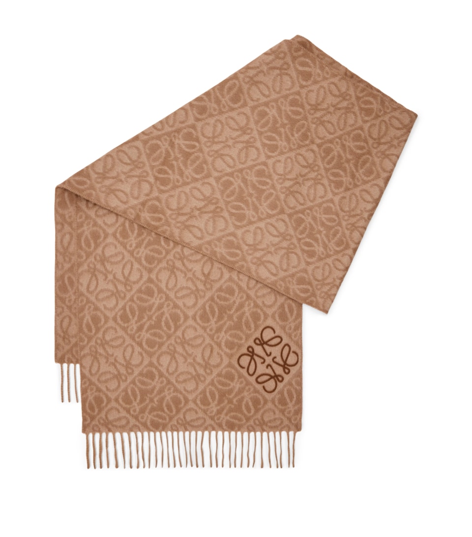 Wool-Cashmere Anagram Scarf