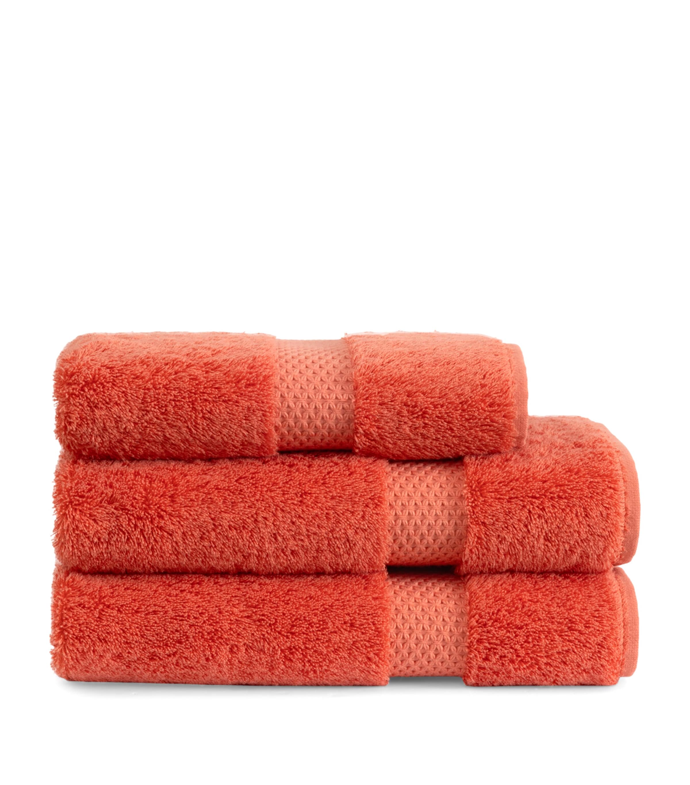 Yves Delorme Étoile Corallin Bath Sheet (92cm x 160cm) Corallin