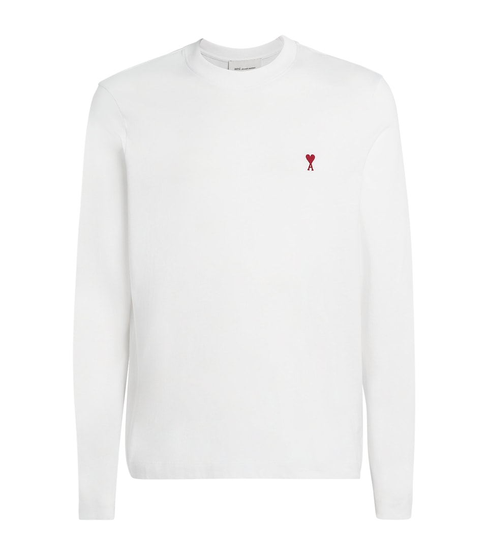 Cotton Long-Sleeve Ami de Coeur T-Shirt