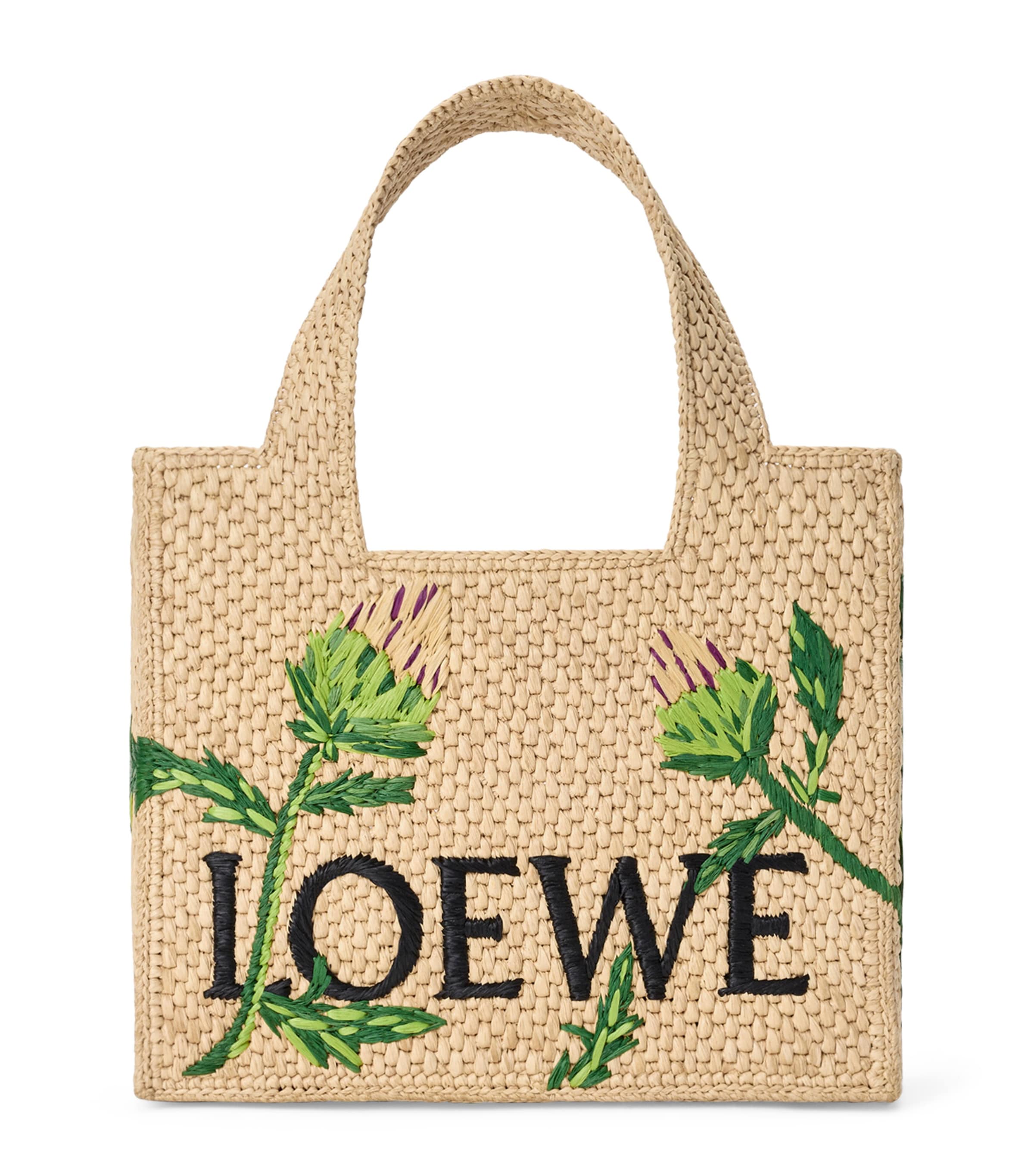 LOEWE x Paula's Ibiza Small Font Artichoke Tote Bag Natural/green