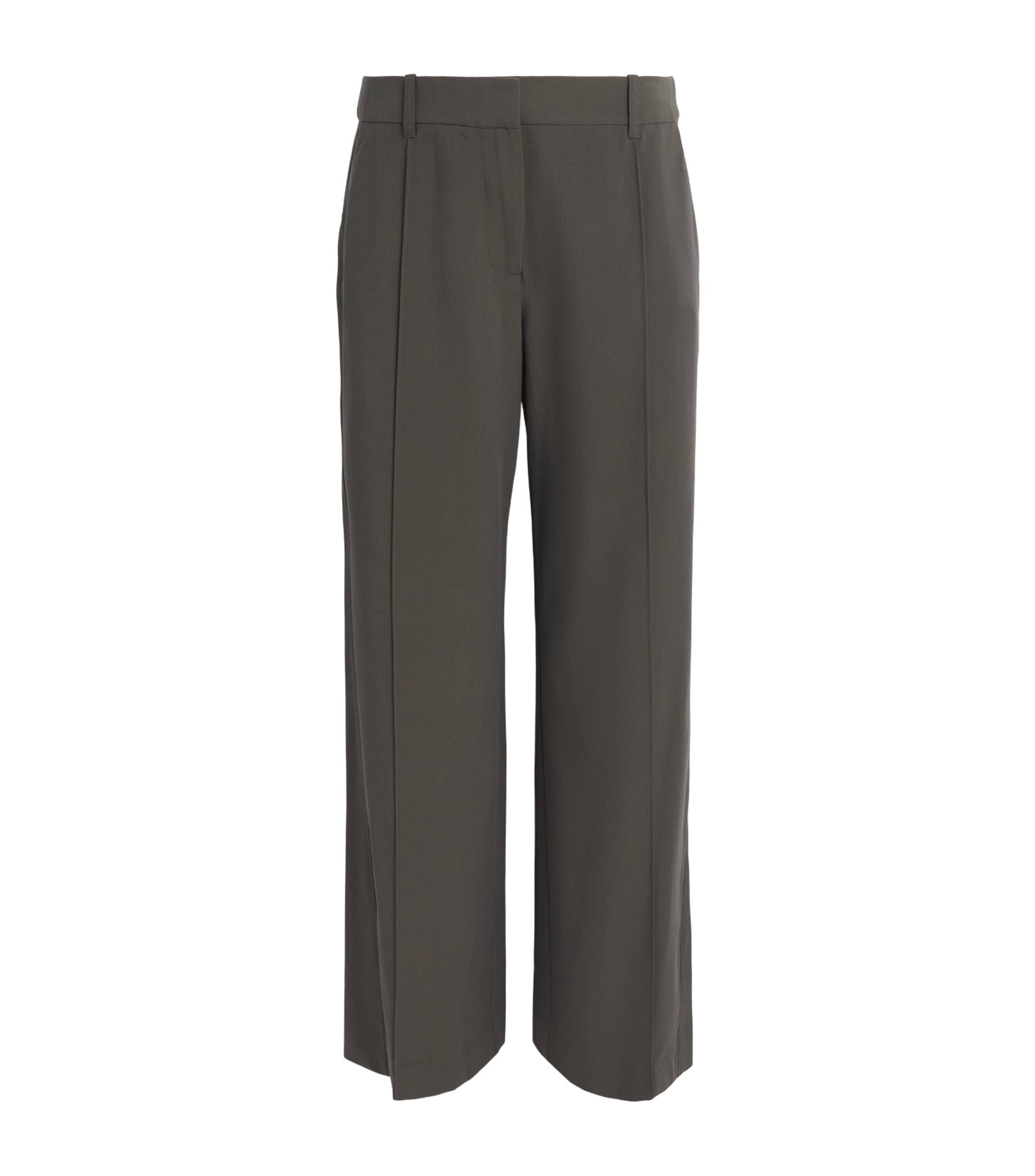 CAMILLA AND MARC Womens Pintuck Una Trousers Dark Emerald