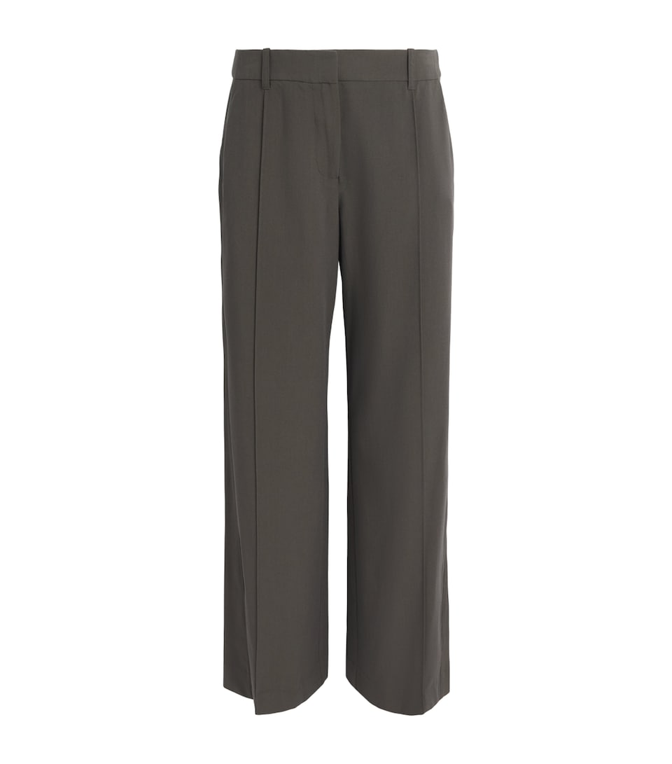 CAMILLA AND MARC Womens Pintuck Una Trousers Dark Emerald