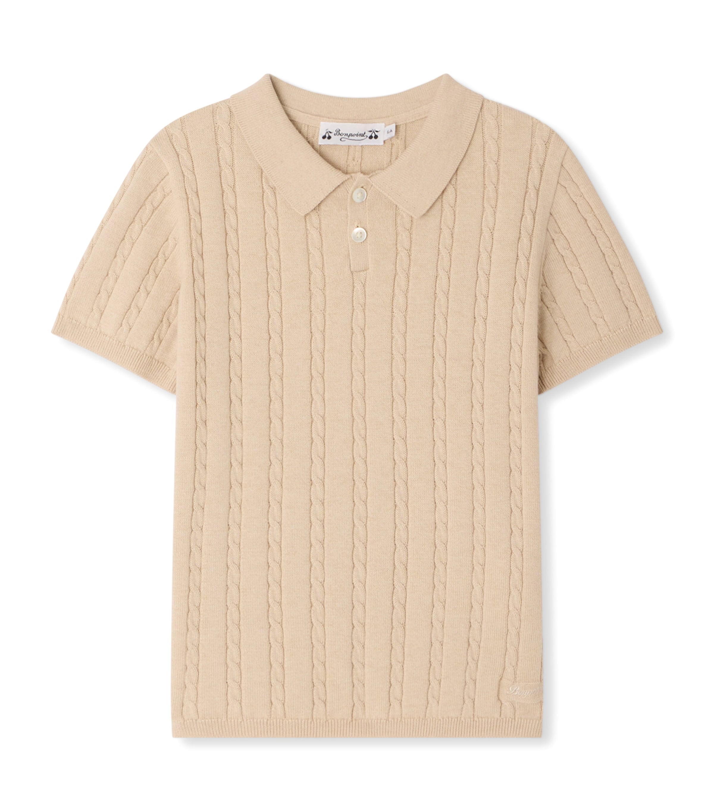Cotton-Cashmere Polo Shirt (10-14 Years)