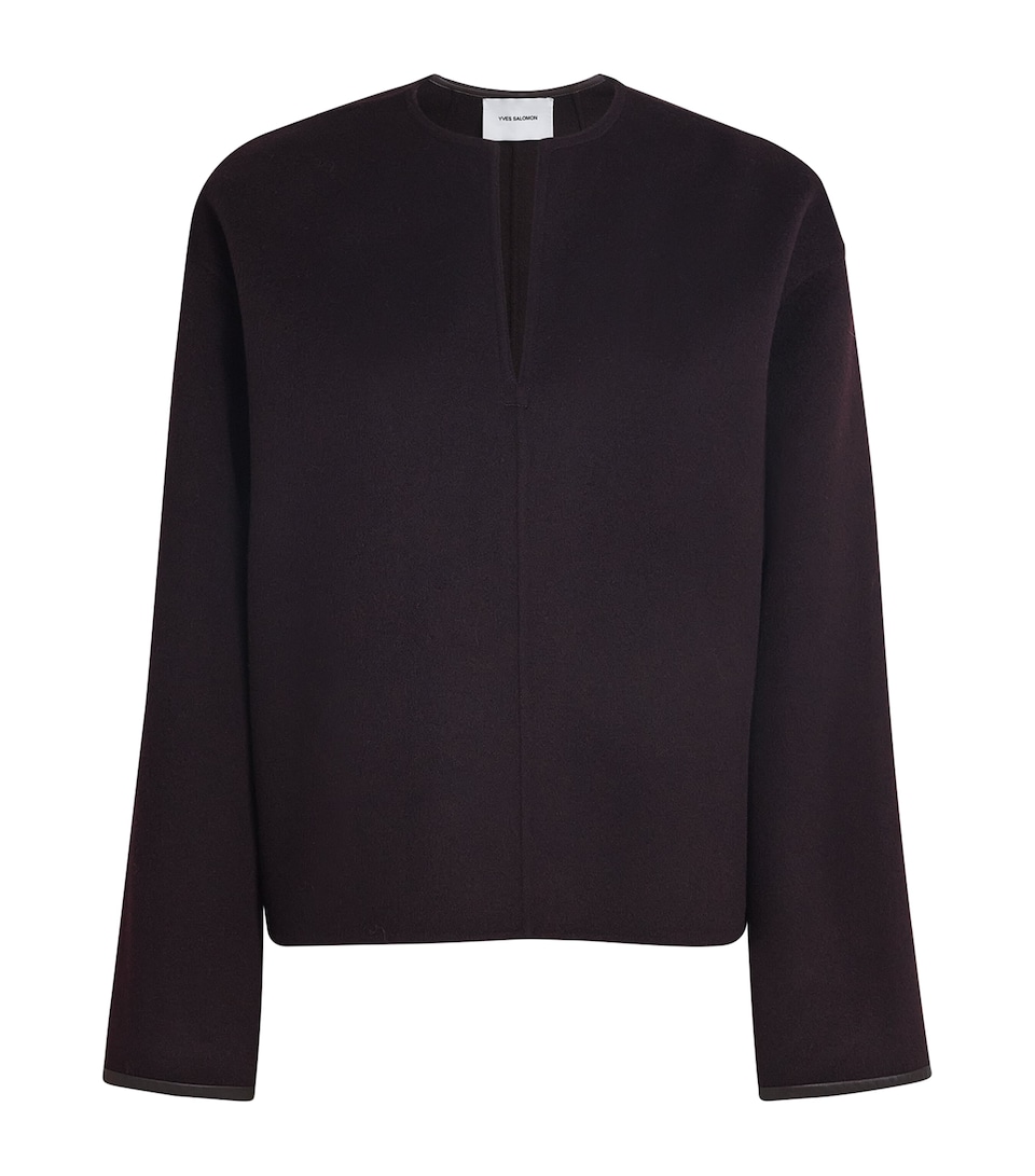 Wool-Cashmere Double-Faced Top